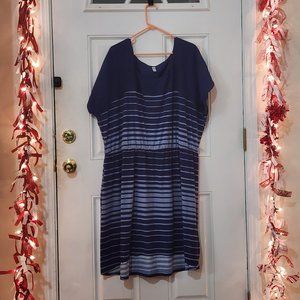 Blue stripe dress